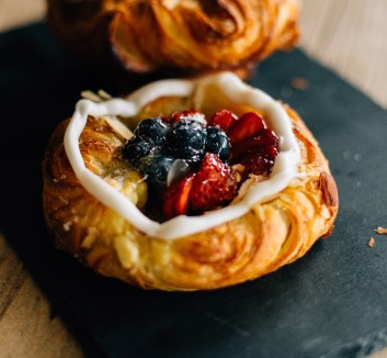 Pastry Cream Fruit Danish